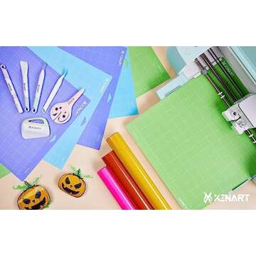 Cutting Mats for Cricut Maker 3,Explore 3,Maker,air 2,12x12 inch Standard+Light+Strong Grip 3 Mats Xinart 12x12" Variety Adhesive Replacement Cut Mats for Cricut