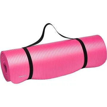 Durable 1/2-Inch Amazon Basics Yoga Mat for Comfort
