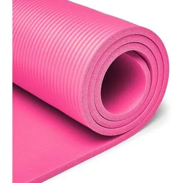 Durable 1/2-Inch Amazon Basics Yoga Mat for Comfort