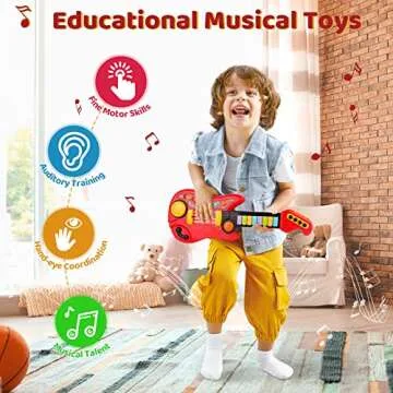 Kids Guitar 2 in 1 Musical Instruments for Children