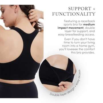 Ingrid & Isabel Nursing Sports Bra for Active Moms