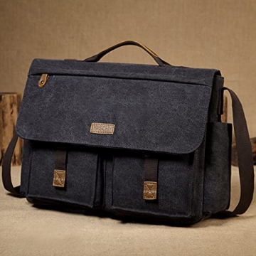 VASCHY Vintage Messenger Bag for 15.6 inch Laptops