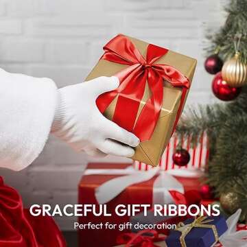 Isaspire Satin Ribbon 100 Yards, Ideal for Crafts and Gifts