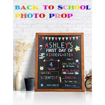 Reusable Chalkboard for First and Last School Days
