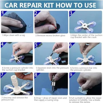 VONDER Windshield Repair Kit for Easy Car Glass Fix
