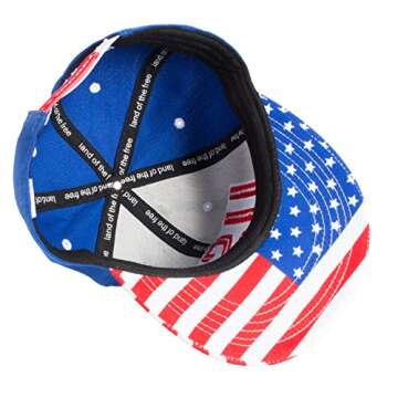 Ann Arbor T-shirt Co. Epic USA American Flag Pride Merica Snapback Hat of Freedom, Liberty, & Justice