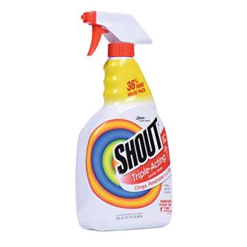 Shout Triple-Acting Laundry Stain Remover Spray Bottle for Everyday Stains, 30 fl oz Value Pack