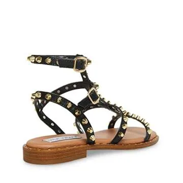 Steve Madden Women's Sunnie Sandal, Black, 8