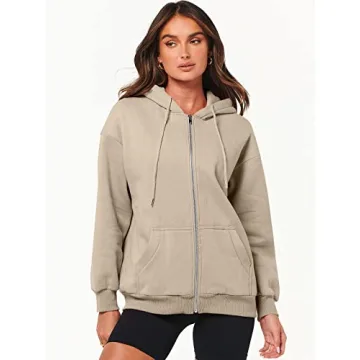 ANRABESS Women's Oversized Fleece Hoodie Y2K Style