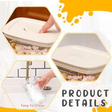 Blushtier 3 Pack Airtight Food Storage Containers