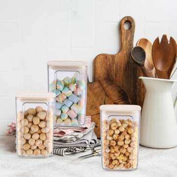 Blushtier 3 Pack Airtight Food Storage Containers
