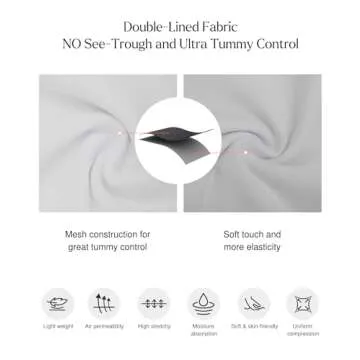 Popilush Thong Shapewear Tummy Control Deep V Neck Slimming Tank Tops for Women Sculpting Thong Body Shaper X-Large