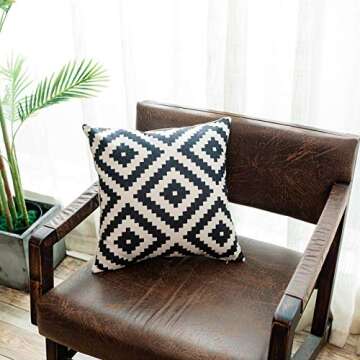 YeeJu Geometric Decorative Throw Pillow Covers 24x24 Inches