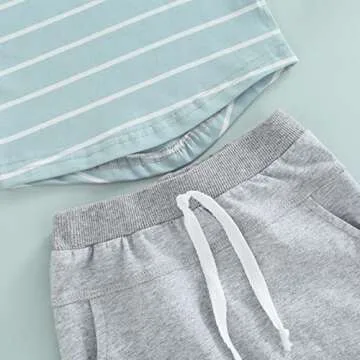 xiqaalombvt Baby Boy Summer Outfit Cute Summer Clothes