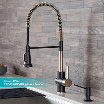 Kraus Kitchen Soap Dispenser 12 oz of Liquid, KSD-41MB