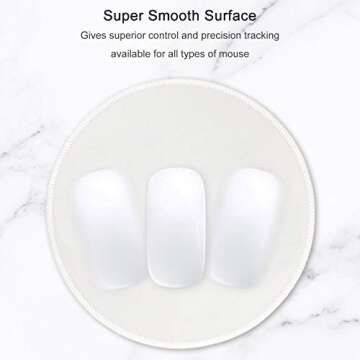 Hsurbtra Mouse Pad - Premium Round Mat for Home & Office