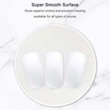 Hsurbtra Mouse Pad - Premium Round Mat for Home & Office