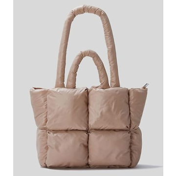 Chic Puffer Shoulder Bag Mini Tote for Women 2024