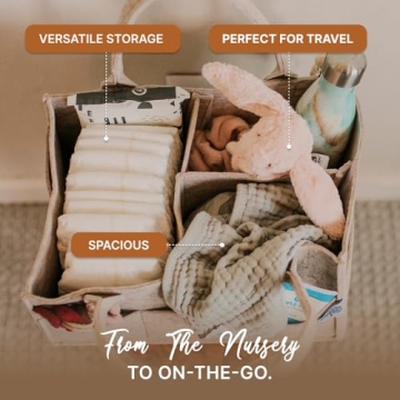 Parker Baby Diaper Caddy - Stylish Nursery Organizer