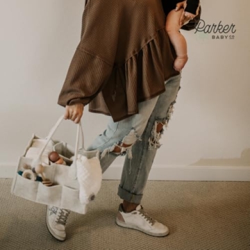 Parker Baby Diaper Caddy - Stylish Nursery Organizer