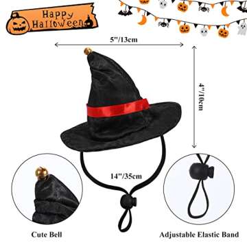 WHIPPY Adjustable Vampire Cloak Pet Costume for Halloween