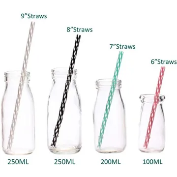 Colorful Dakoufish Reusable Plastic Straws BPA Free