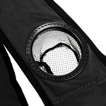 Trademark Innovations Loveseat Style Double Camp Chair, 40" L x 22" W x 31.5" H,Polyester, Black