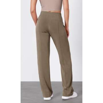 ODODOS Women's Wide Leg Modal Pants with Pockets