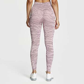 Aoxjox Women's Scrunch Butt Lifting Leggings in Mallow Purple
