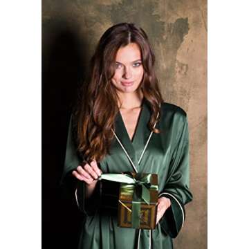 Elegant Plus Size Silk Kimono Robe - Luxury Women's Sleepwear