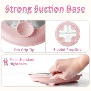 Bakpoco Stainless Steel Baby Plate with Suction Set