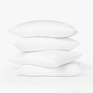 Buffy Cloud Pillow Set of 2 - Cool-to-The-Touch, Down-Alternative Fill, Soft & Supportive Pillows, Queen Size (Medium Firm)