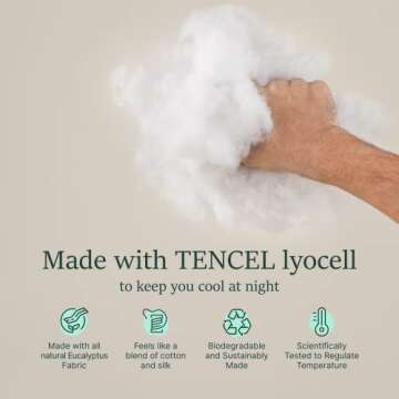 Buffy Cloud Pillow Set of 2 - Cool-to-The-Touch, Down-Alternative Fill, Soft & Supportive Pillows, Queen Size (Medium Firm)