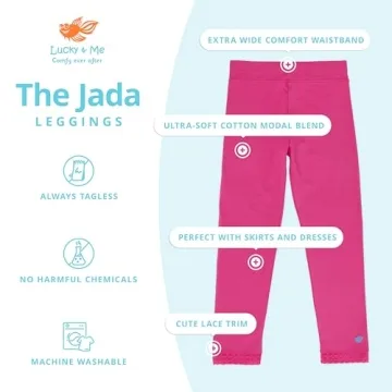 Lucky & Me Jada Athletic Leggings for Girls - 3 Pack