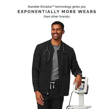 FIGS Zapote Men’s Scrub Jacket - Stylish Comfort