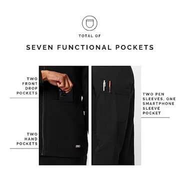 FIGS Zapote Men’s Scrub Jacket - Stylish Comfort