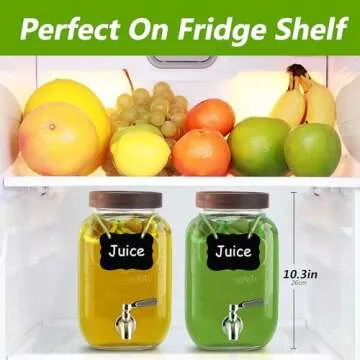 Stylish 1 Gallon Drink Dispenser with Stainless Steel Spigot