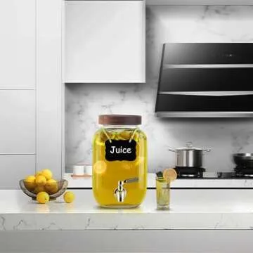 Stylish 1 Gallon Drink Dispenser with Stainless Steel Spigot