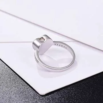 Heartfelt 925 Sterling Silver Pet Ashes Memorial Ring