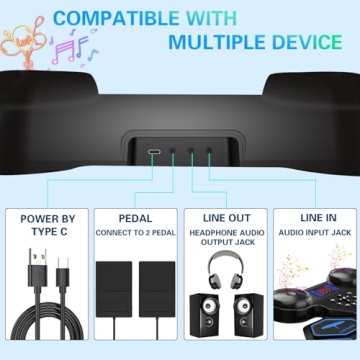 YUOIOYU Portable Electric Drum Set Perfect for All Ages