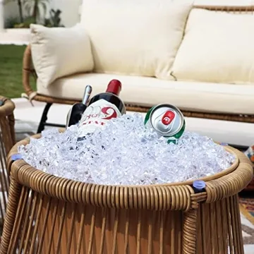 NICESOUL® Boho Outdoor Furniture Sofa Set with Egg Chair