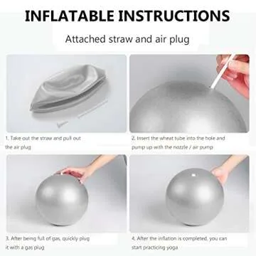 Durable Fresion Mini Pilates Ball for Core Exercises