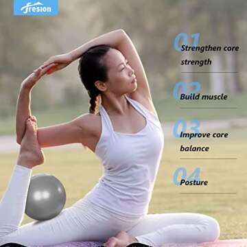 Durable Fresion Mini Pilates Ball for Core Exercises
