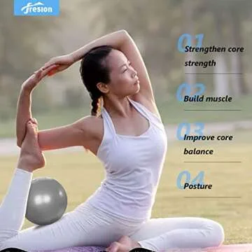 Durable Fresion Mini Pilates Ball for Core Exercises
