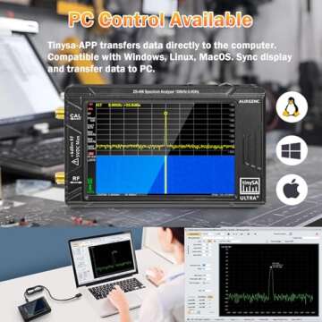 AURSINC TinySA Ultra+ Spectrum Analyzer 100kHz-5.4GHz