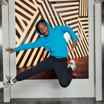 Eco Smart Boys Pullover Hoodie, Black, Large