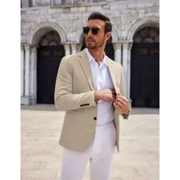 COOFANDY Men Casual Blazer Jacket Lightweight Business Sports Coats Big and Tall