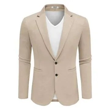 COOFANDY Men Casual Blazer Jacket Lightweight Business Sports Coats Big and Tall