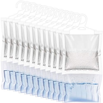 ZSZMFH 12 Pack Moisture Absorber Hanging Bags for Home - Eco-Friendly Humidity Control