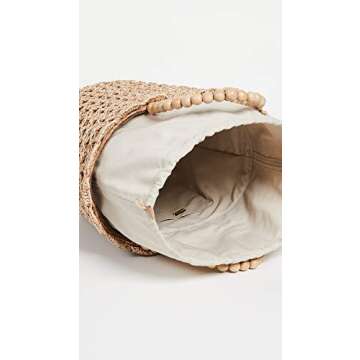 Kayu Women's Poppy Tote, Natural Woven Seagrass Bag